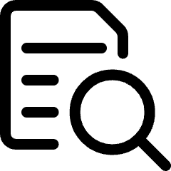 Common File Text Search Icon from Ultimate Regular Set