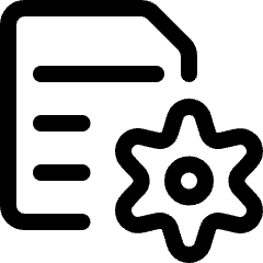Common File Text Settings Icon from Ultimate Regular Set