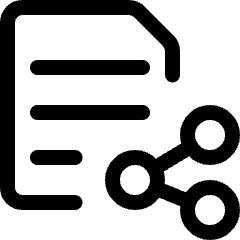 Common File Text Share Icon from Ultimate Regular Set