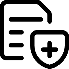 Common File Text Shield Icon from Ultimate Regular Set