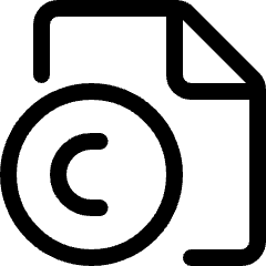 File Copyright C Icon from Ultimate Regular Set