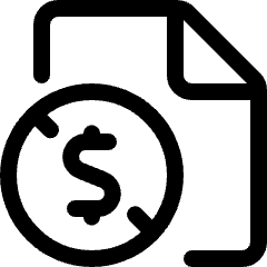 File Copyright Dollar Icon from Ultimate Regular Set