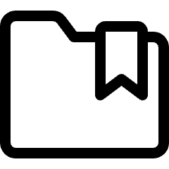 Folder Bookmark 1 Icon from Ultimate Regular Set