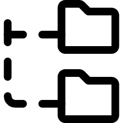 Folder Connect Icon from Ultimate Regular Set