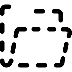 Folder Dash Icon from Ultimate Regular Set