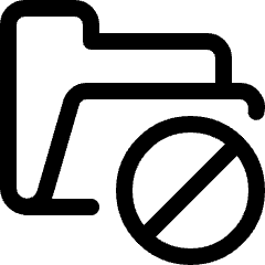 Folder Disable Icon from Ultimate Regular Set