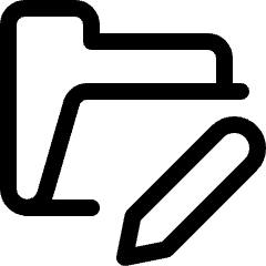 Folder Edit Icon from Ultimate Regular Set