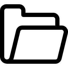 Folder Empty Icon from Ultimate Regular Set