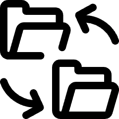 Folder Exchange Icon from Ultimate Regular Set