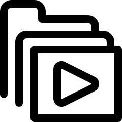 Folder Media Icon from Ultimate Regular Set