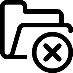 Folder Remove Icon from Ultimate Regular Set