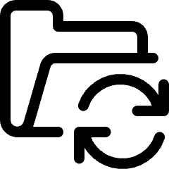 Folder Sync Icon from Ultimate Regular Set