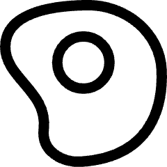 Animal Products Fried Egg Icon from Ultimate Regular Set