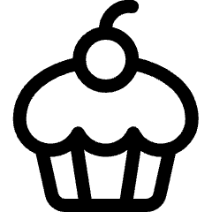 Cupcake Icon from Ultimate Regular Set