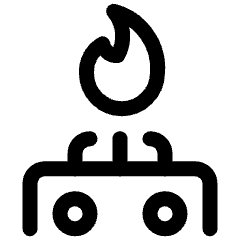 Stove Gas Icon from Ultimate Regular Set