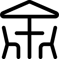 Table Restaurant Beach 1 Icon from Ultimate Regular Set