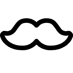 Beard Style Mustache Icon from Ultimate Regular Set