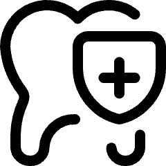 Dentistry Tooth Shield 1 Icon from Ultimate Regular Set