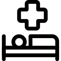 Hospital Bedroom Icon from Ultimate Regular Set