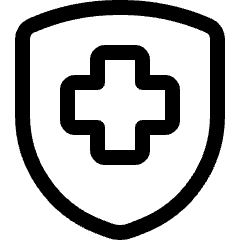 Hospital Shield Icon from Ultimate Regular Set