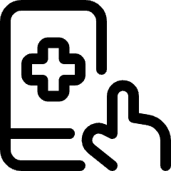 Medical App Smartphone Touch Icon from Ultimate Regular Set