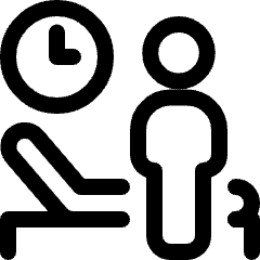 Medical Room Clock Man Icon from Ultimate Regular Set