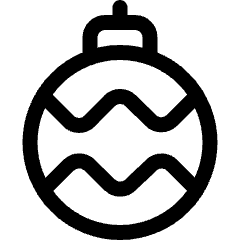 Christmas Tree Ornament Icon from Ultimate Regular Set