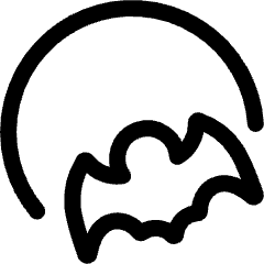 Halloween Bat Fly Icon from Ultimate Regular Set