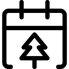 Halloween Calendar Tree Icon from Ultimate Regular Set