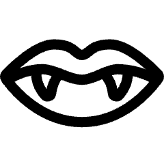 Halloween Lips Vampire Icon from Ultimate Regular Set