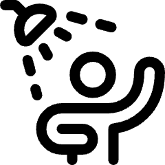 Bathroom Shower Person Icon from Ultimate Regular Set