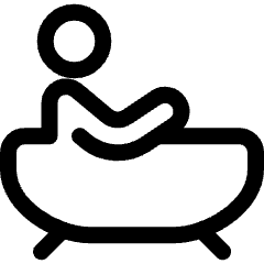 Bathroom Tub Person Icon from Ultimate Regular Set