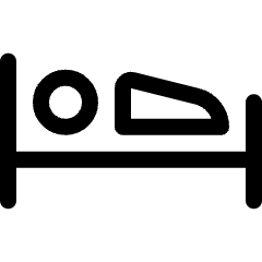 Hotel Bed Icon from Ultimate Regular Set