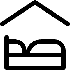 Hotel Bedroom Icon from Ultimate Regular Set