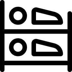 Hotel Bunk Bed Icon from Ultimate Regular Set