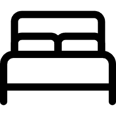 Hotel Double Bed 1 Icon from Ultimate Regular Set