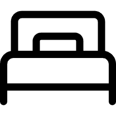 Hotel Single Bed 1 Icon from Ultimate Regular Set