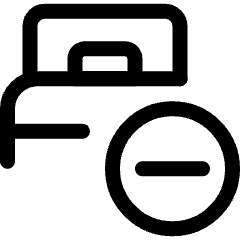 Hotel Single Bed Subtract Icon from Ultimate Regular Set