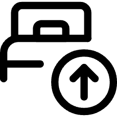 Hotel Single Bed Upload Icon from Ultimate Regular Set