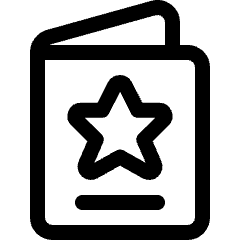 Rating Booklet Icon from Ultimate Regular Set