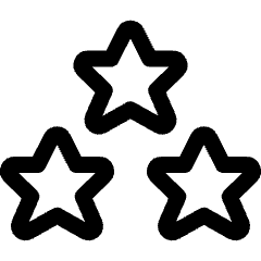 Rating Five Star Icon from Ultimate Regular Set