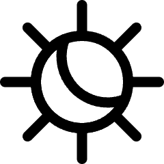 Light Mode Dark Light Icon from Ultimate Regular Set