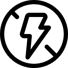 Light Mode Flash Off Icon from Ultimate Regular Set