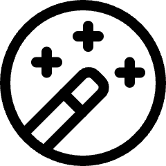 Retouch Magic Wand Icon from Ultimate Regular Set