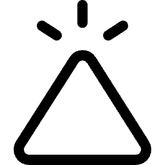 Retouch Triangle Icon from Ultimate Regular Set