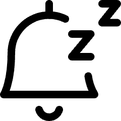 Alarm Bell Sleep Icon from Ultimate Regular Set