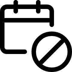 Calendar Block Icon from Ultimate Regular Set