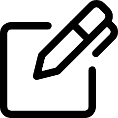 Pen Write Icon from Ultimate Regular Set