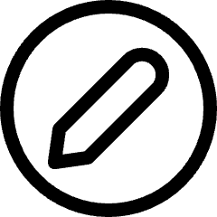 Pencil Circle Icon from Ultimate Regular Set