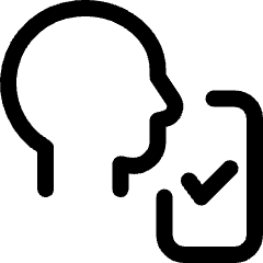 Face Id Approved Icon from Ultimate Regular Set